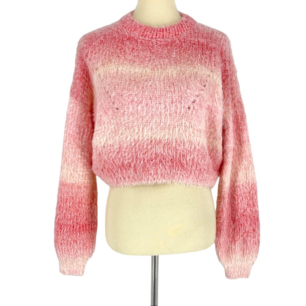Wild Fable‎ Pink Spacedye Crewneck Pullover Sweater Large